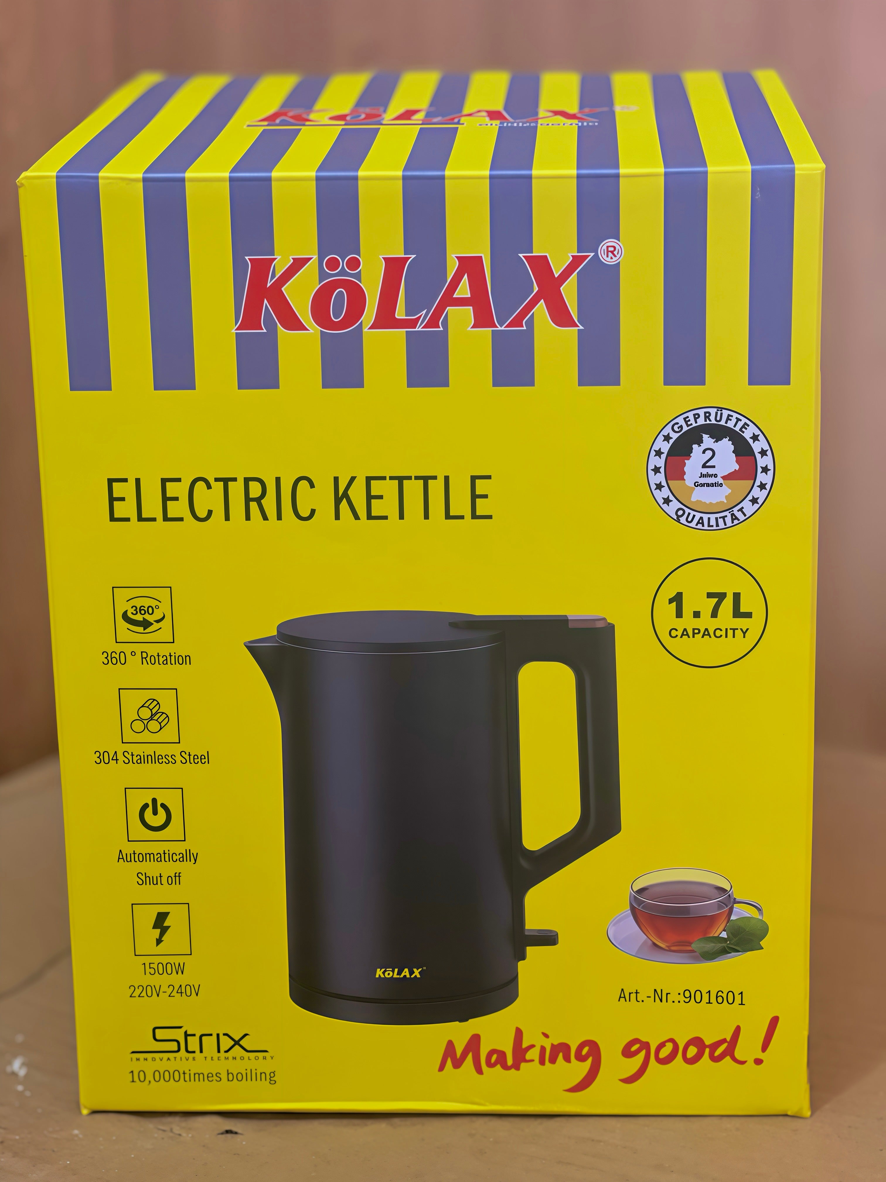 Kolax Electric Kettle 1.7L