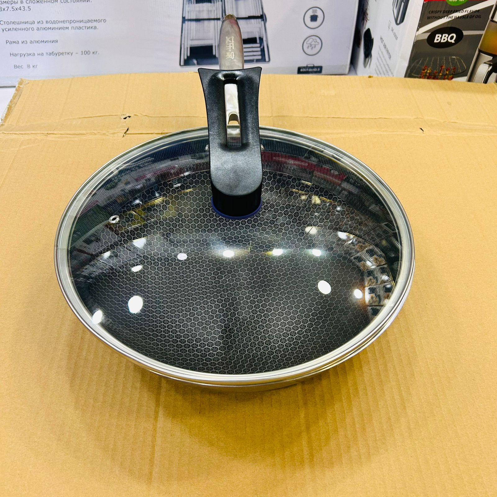 Deep Fry Pan 32cm Double Layer Coated