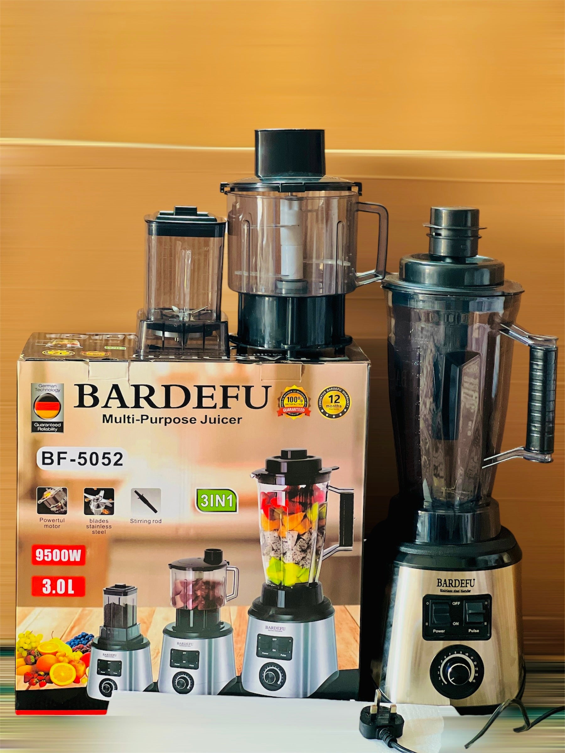 BARDEFU 3-in-1 Multi-purpose Blender