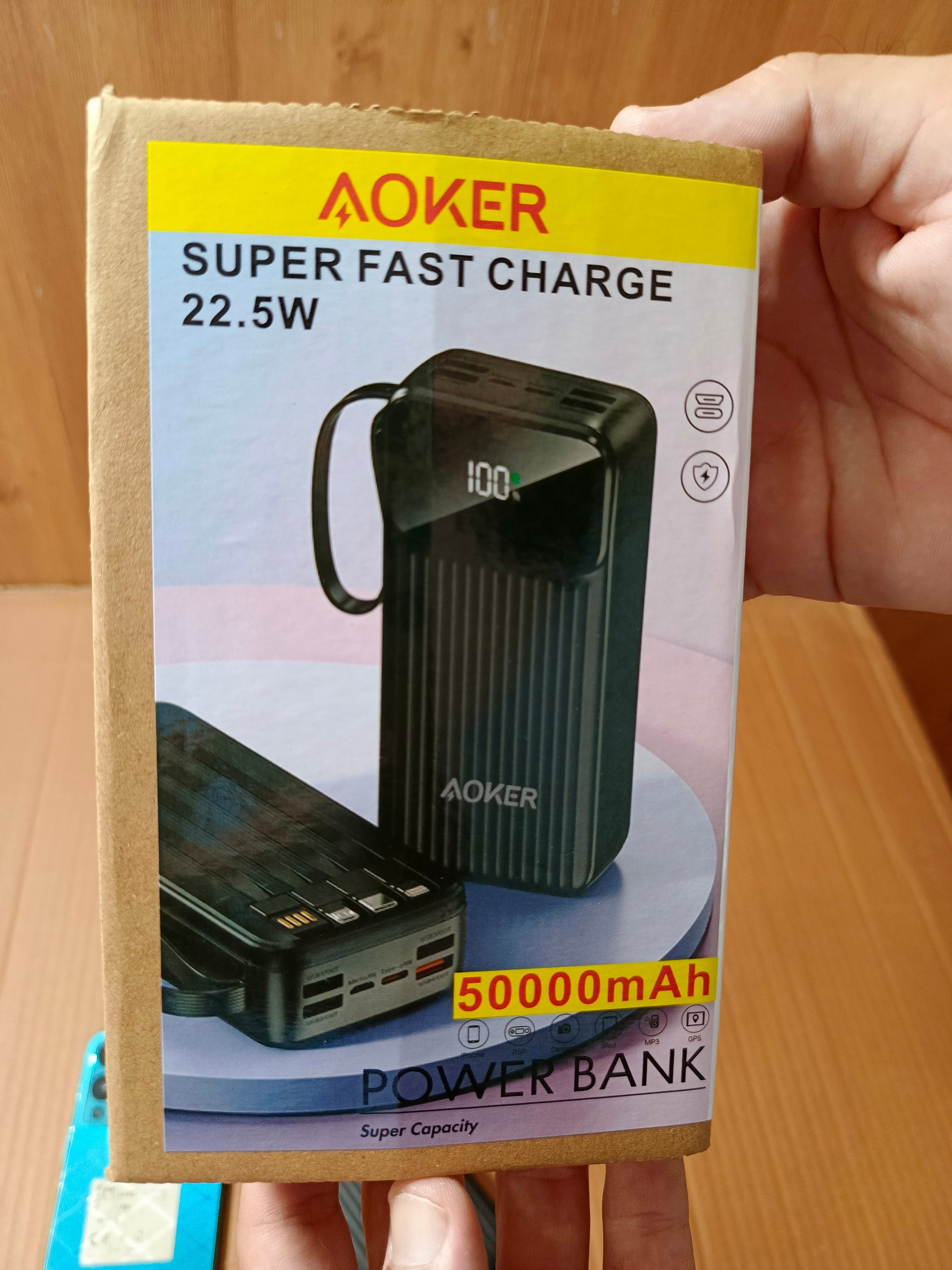 AOKER Super Fast Charging Power Bank 50,000mAH